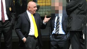 Adriano Galliani impegnato in alcune conversazioni